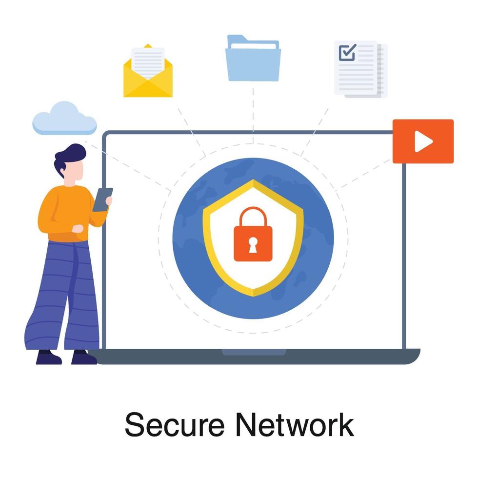 Network and Security Concept vector