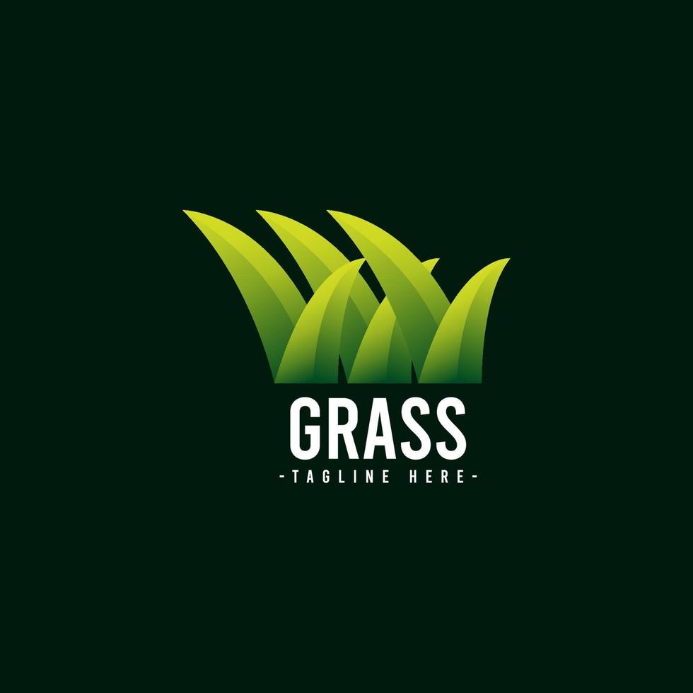 Grass Logo Icon Vector Template Design Illustration