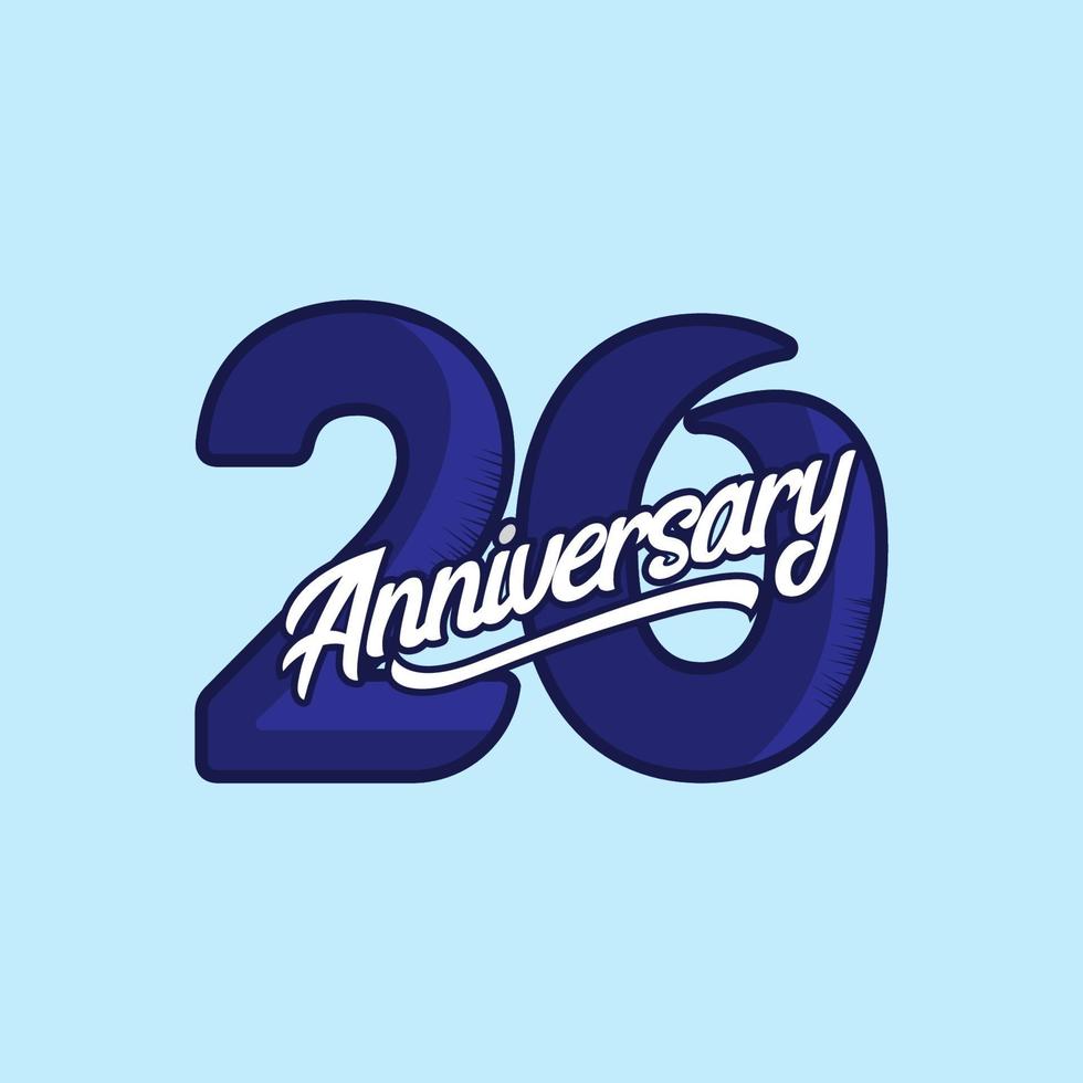 20 Years Anniversary Celebration Vector Template Design Illustration
