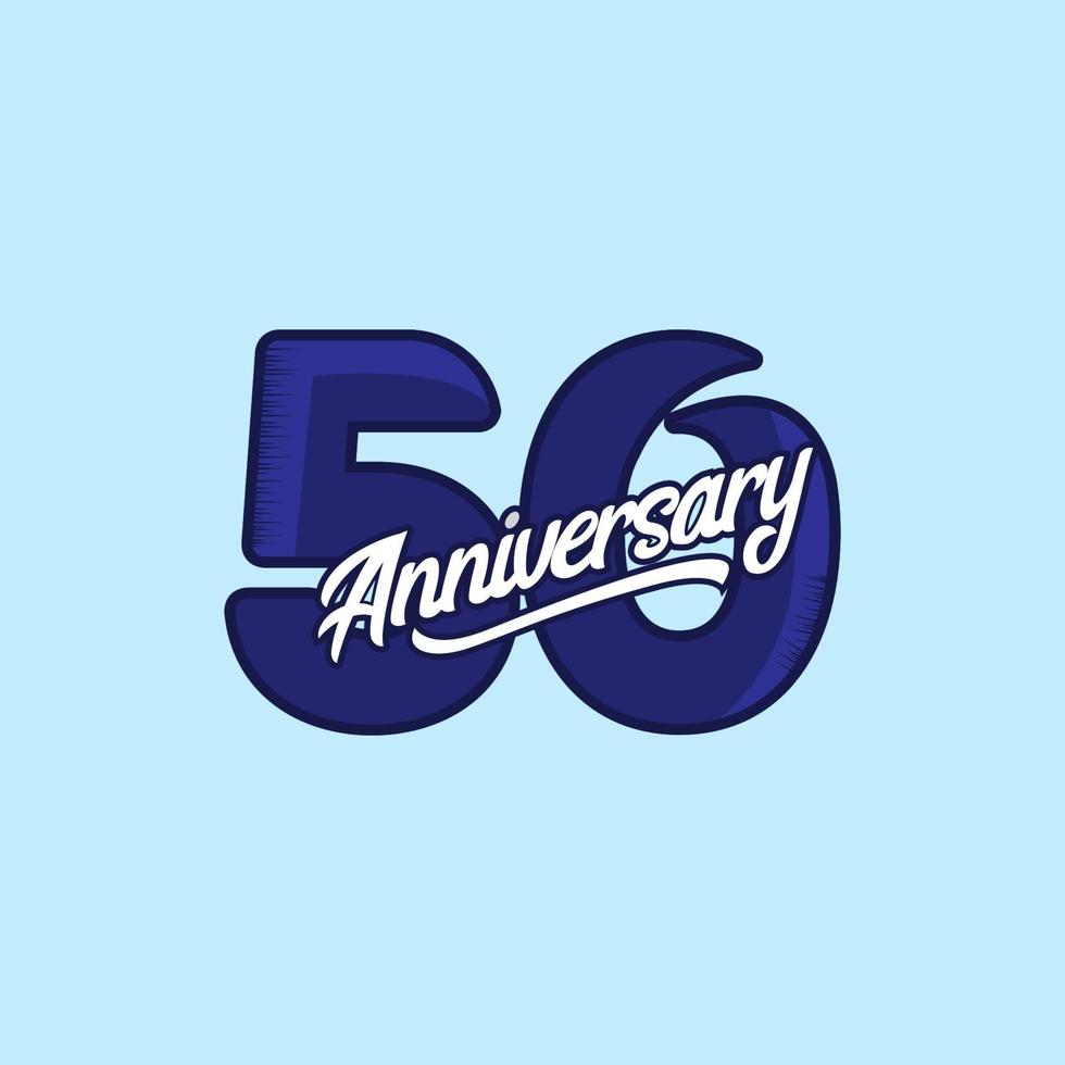 50 Years Anniversary Celebration Vector Template Design Illustration