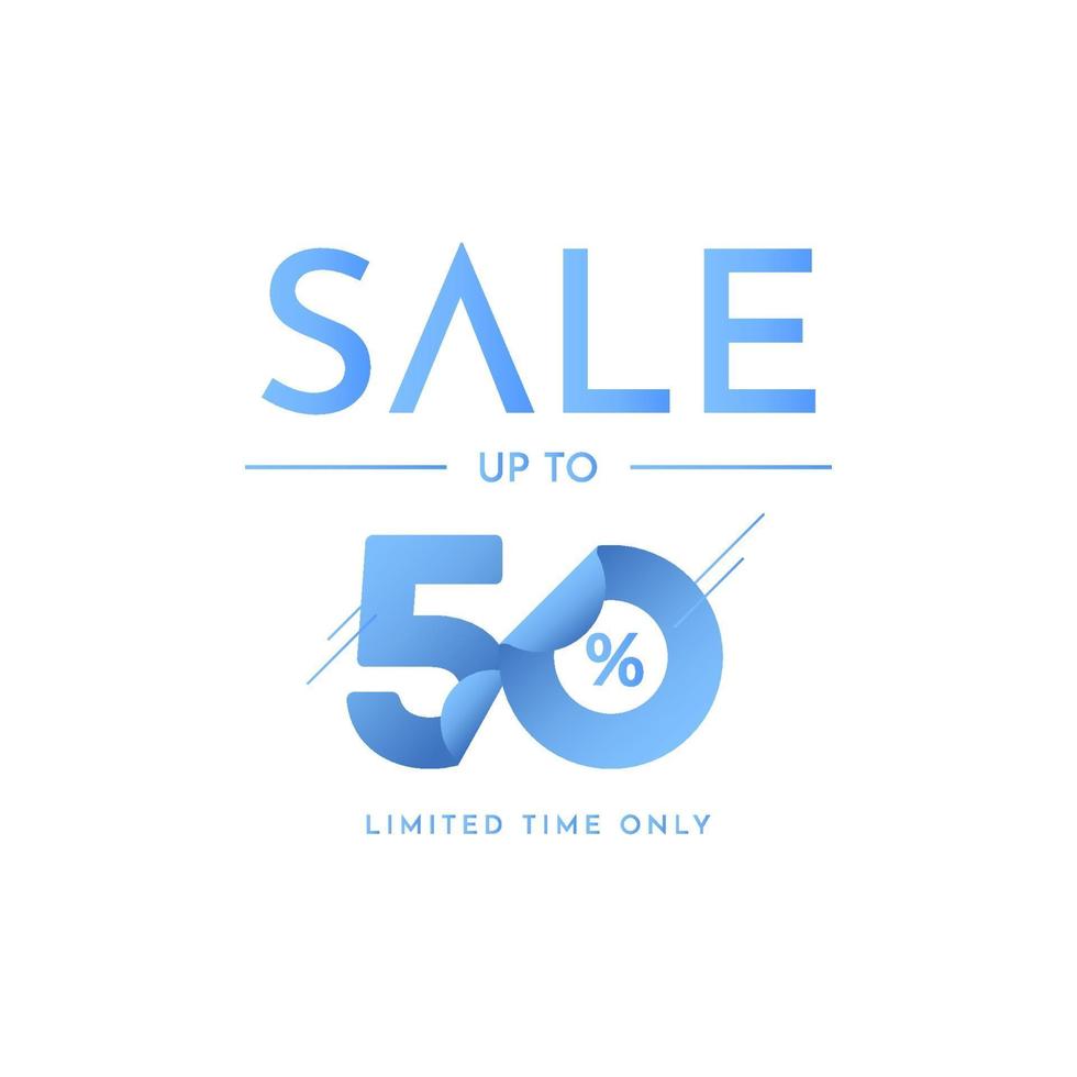 Sale up to 50 Limited Time Only Label Tag Vector Template Design Illustration