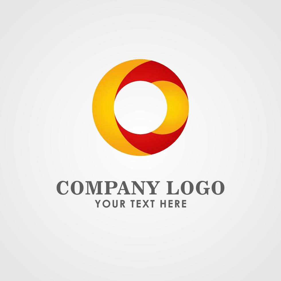 Ilustración de diseño de plantilla vectorial a todo color del logotipo de la empresa vector