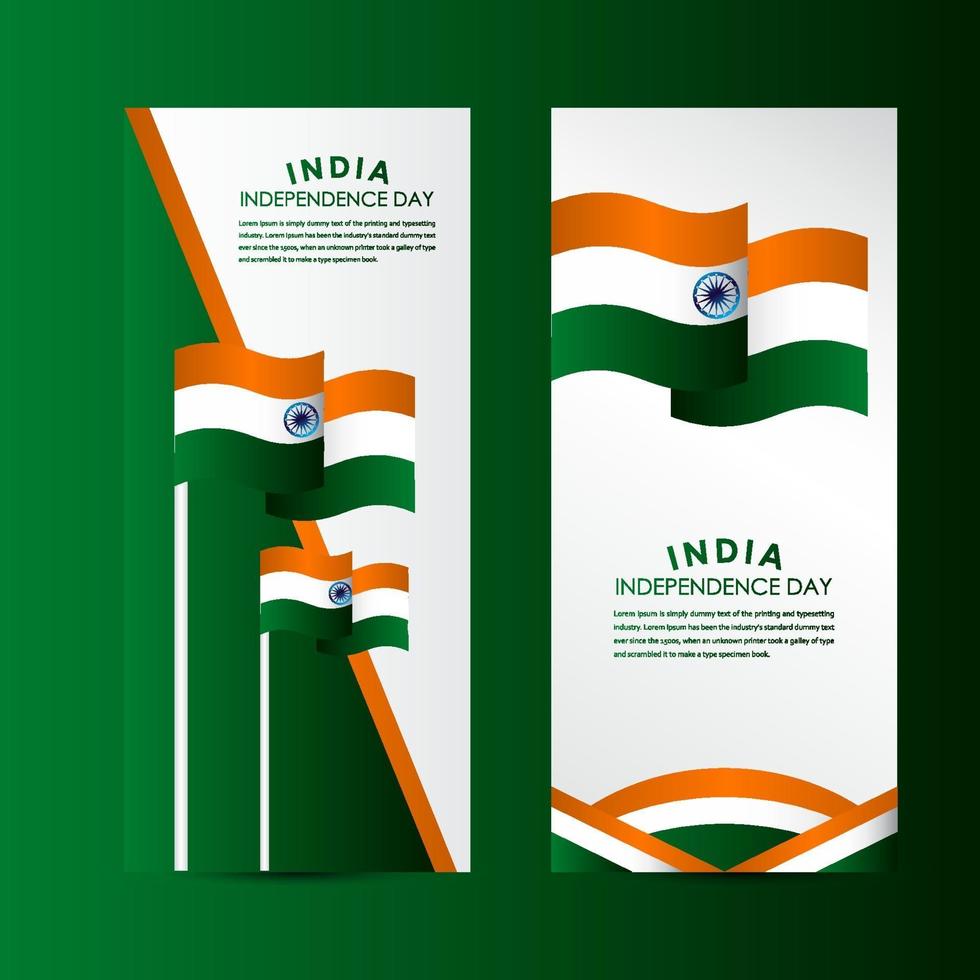 Happy India Independence Day Celebration Vector Template Design Illustration