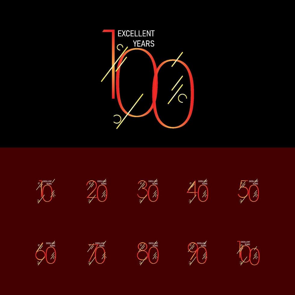 100 Years Anniversary Celebration Elegant Number Vector Template Design Illustration