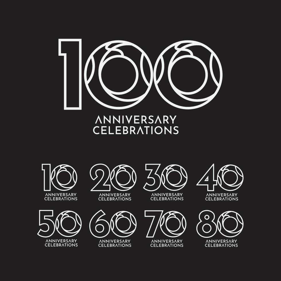 100 Years Anniversary Celebration Vector Template Design Illustration