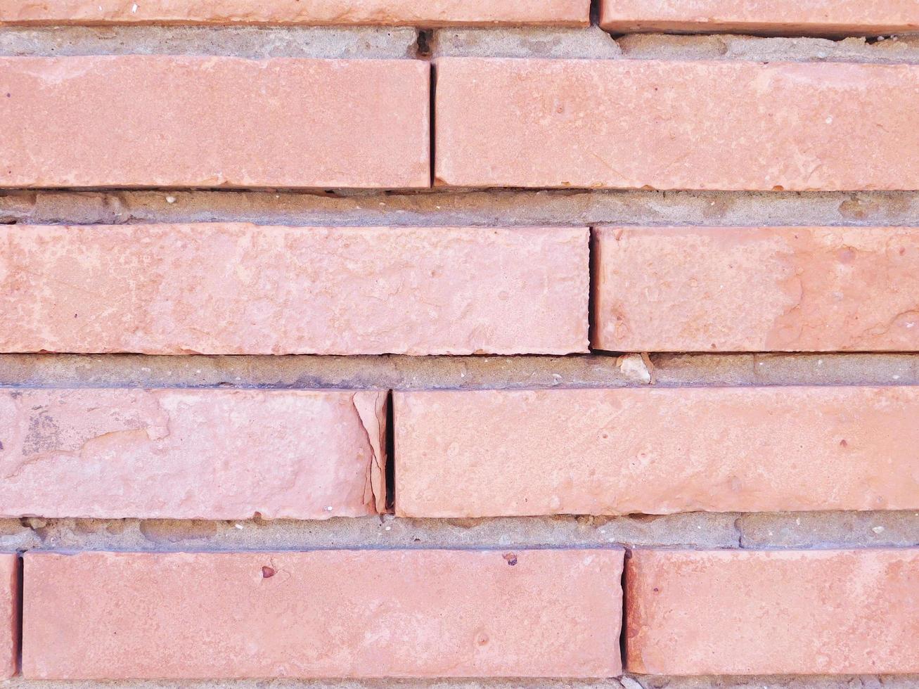 Red brick wall for background or texture photo