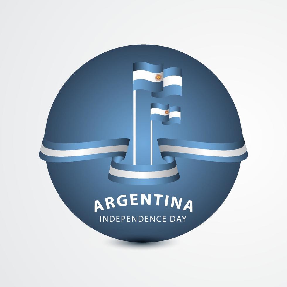 Happy Argentina Independence Day Celebration Vector Template Design Illustration