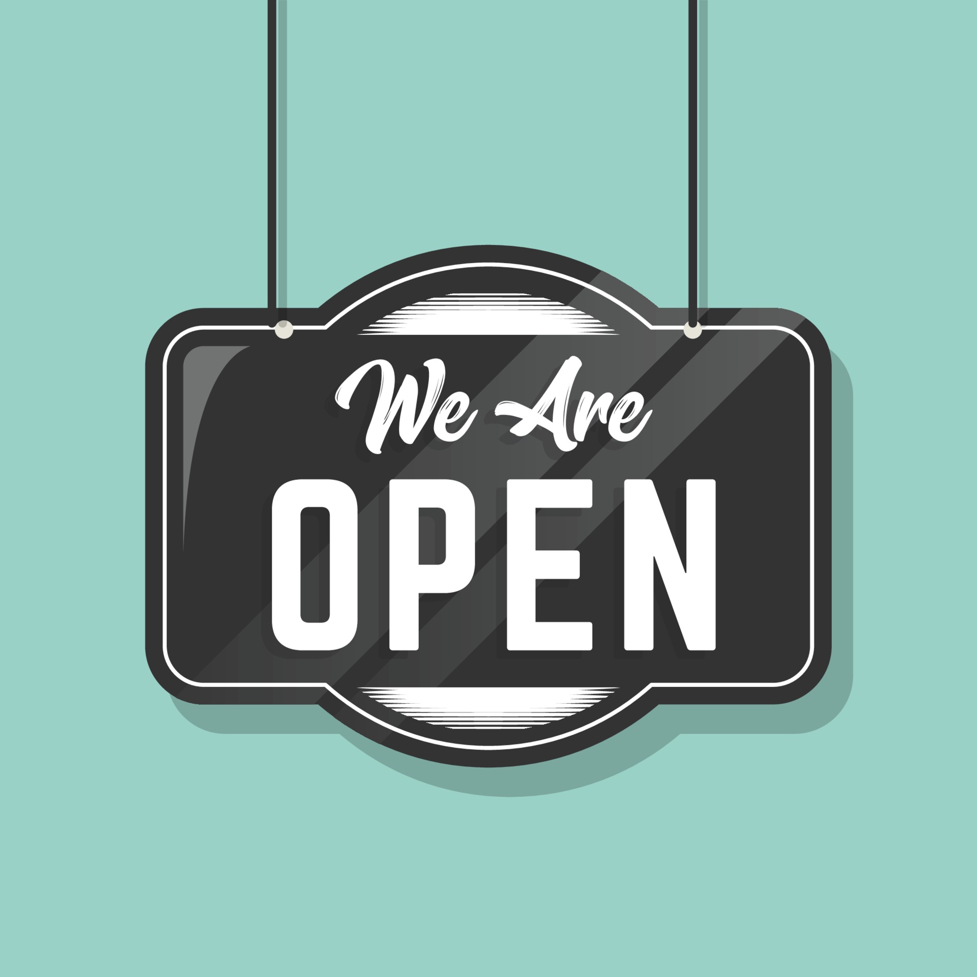 Shop Open Sign Template