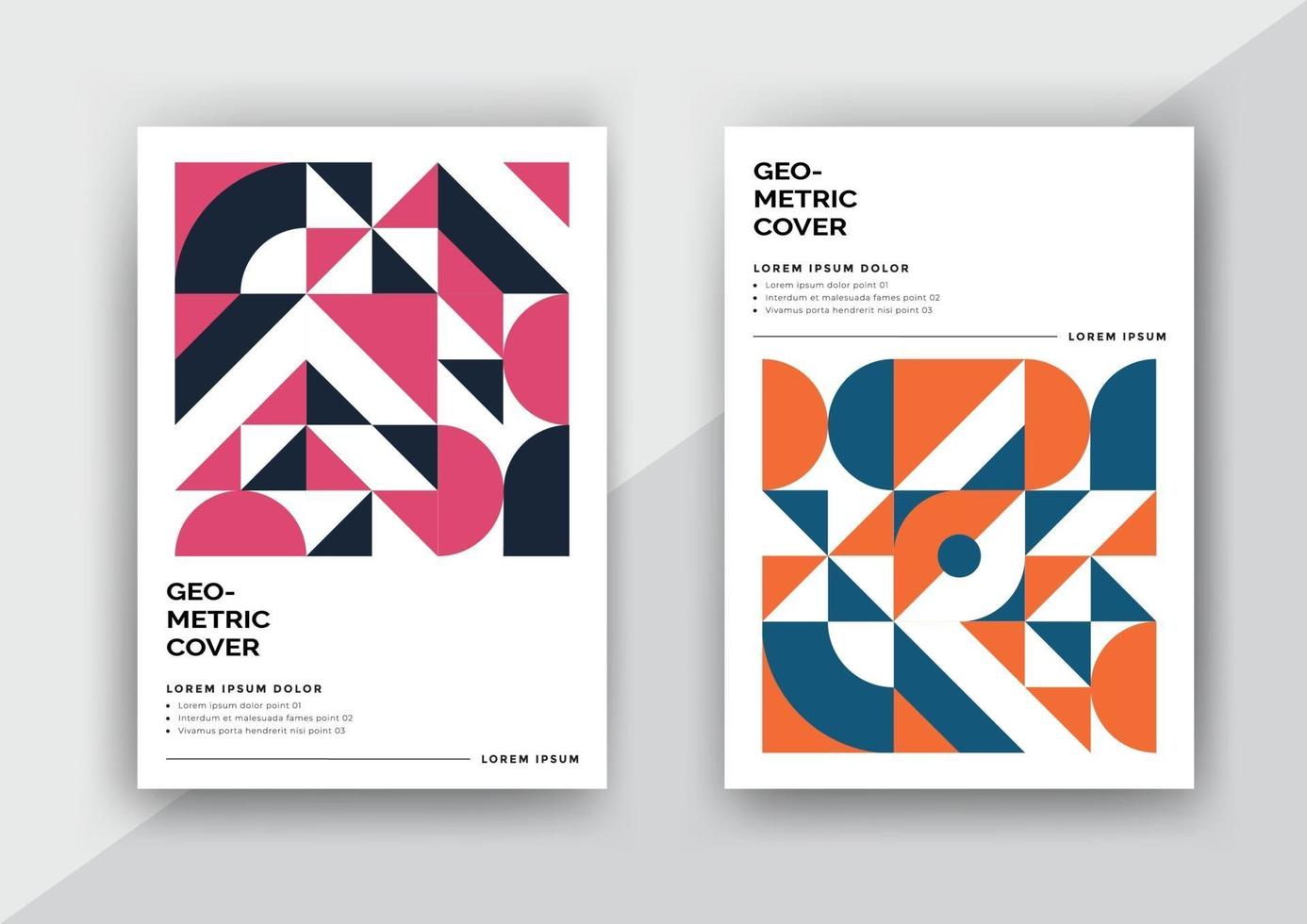 abstract geometric cover design vector