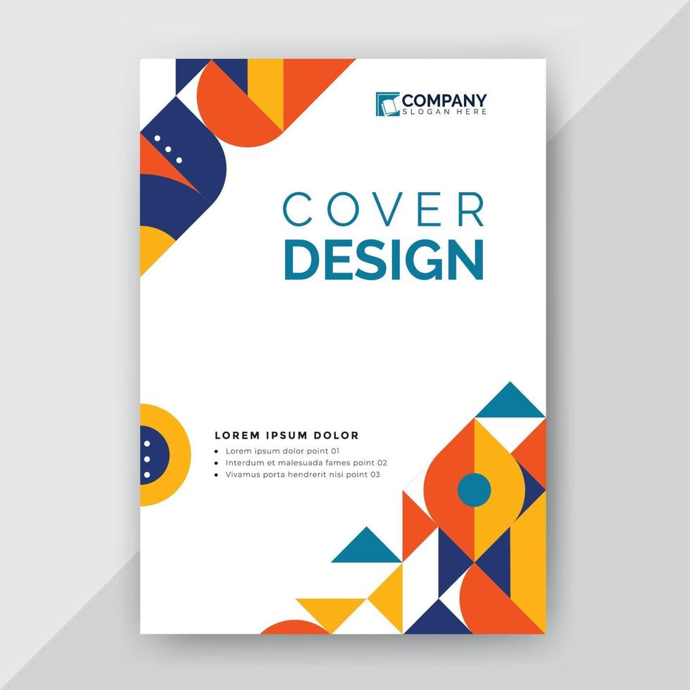 abstract geometric cover design vector