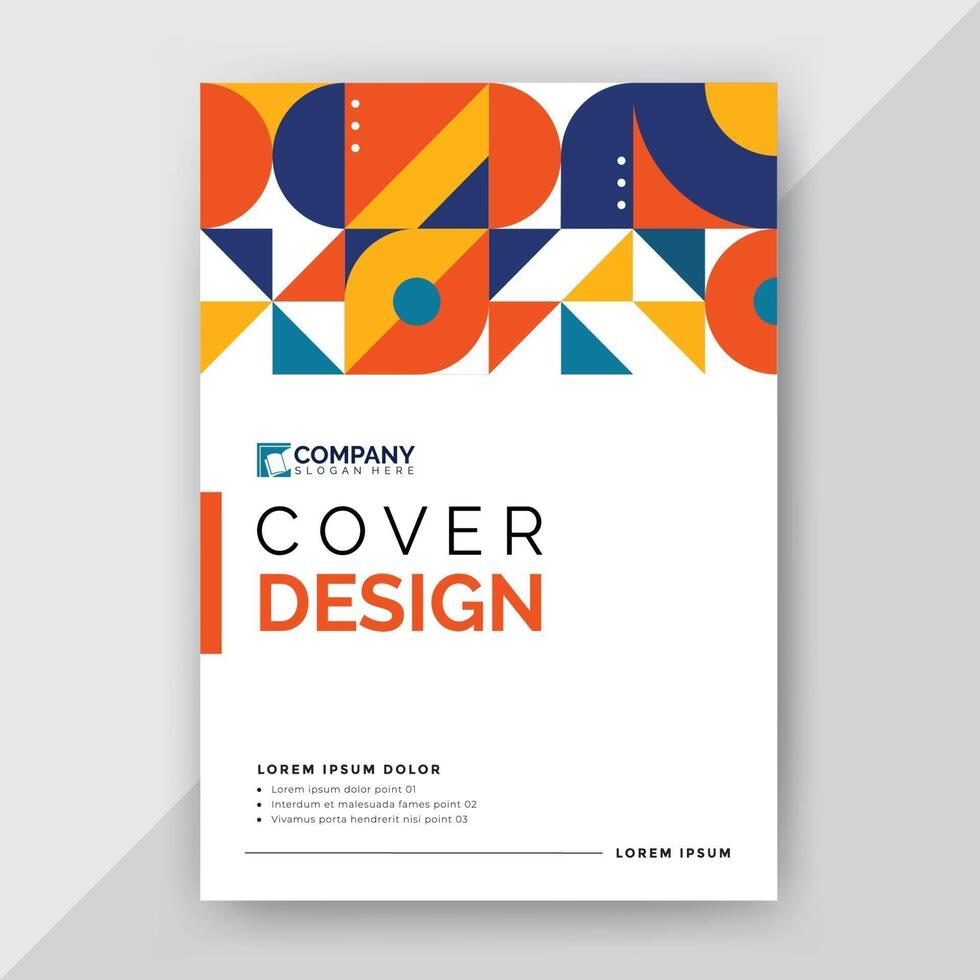 abstract geometric cover design vector