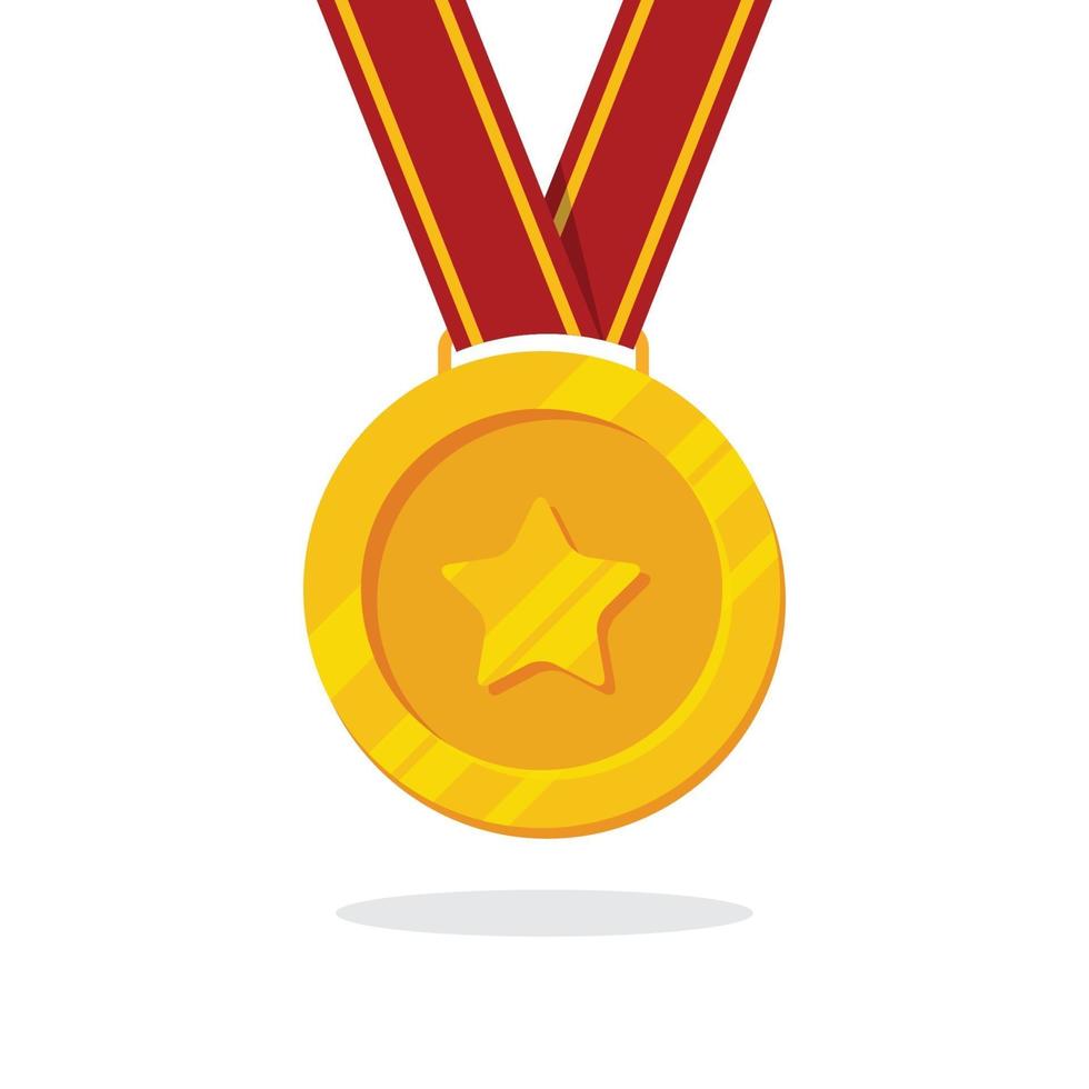 gold medal for winner tournament vector