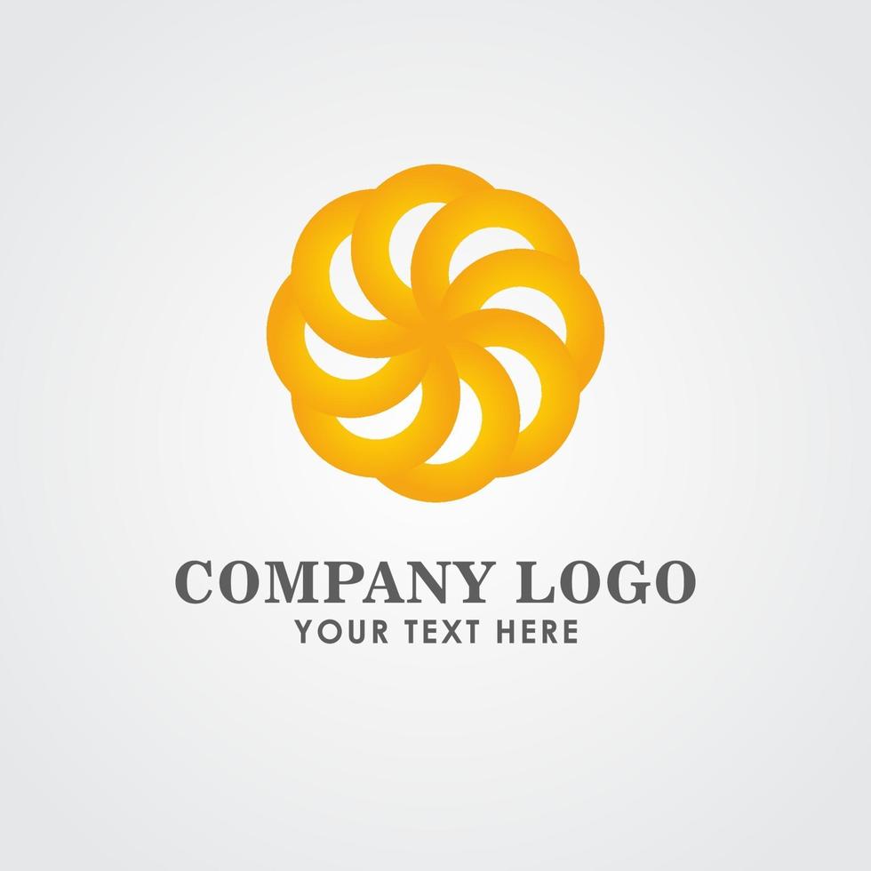 Ilustración de diseño de plantilla vectorial a todo color del logotipo de la empresa vector