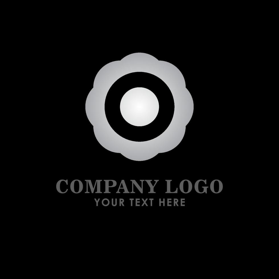 Company Logo Silver Vector Template Design Illustration