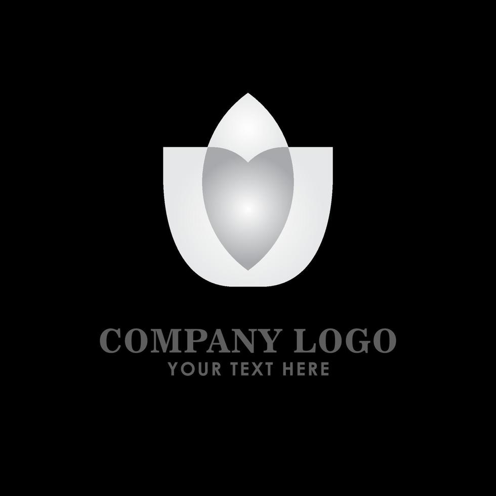 Ilustración de diseño de plantilla de vector de plata logotipo de la empresa