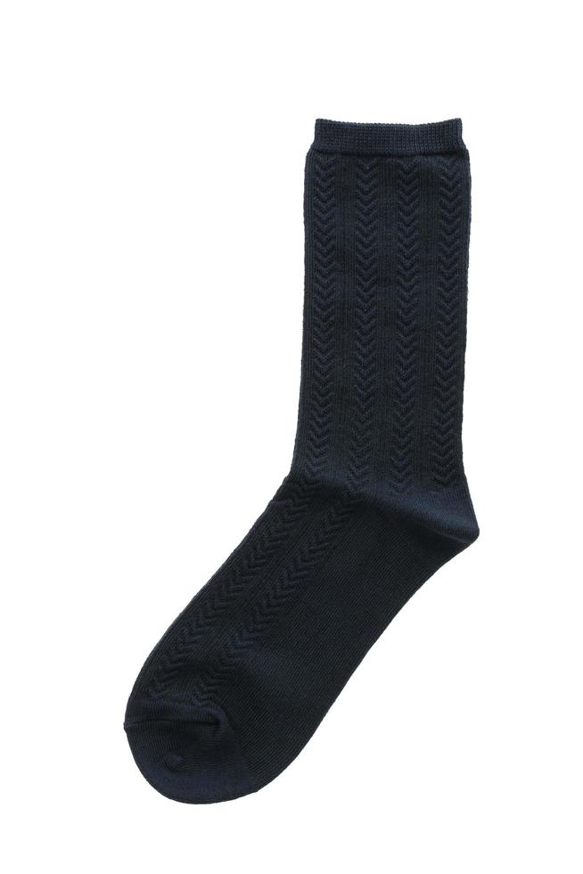 Cotton socks on white background photo