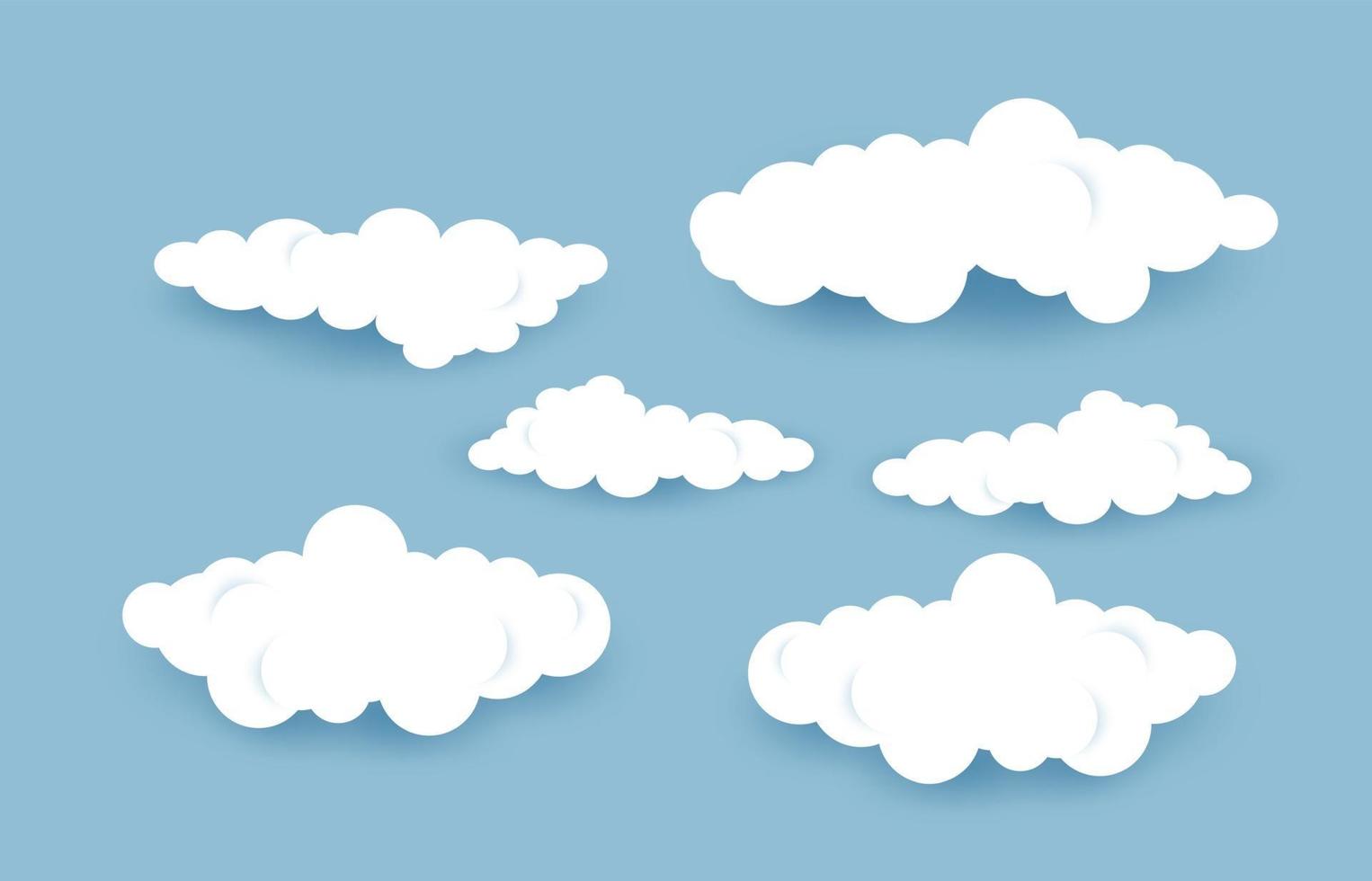 Sky clouds vector EPS10 illustration.
