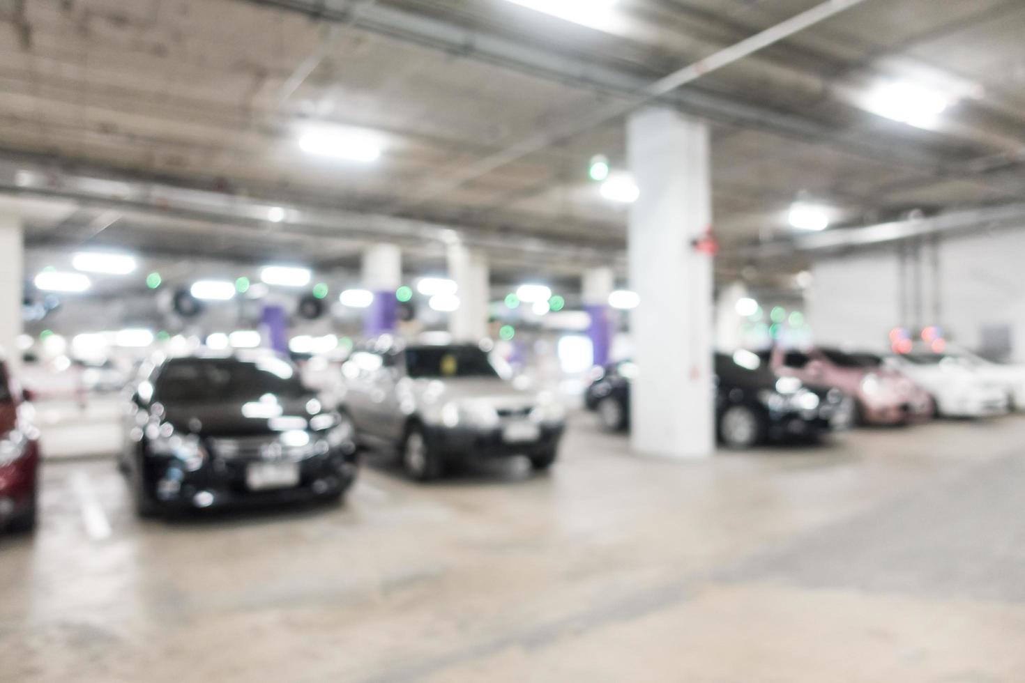 Defocused garage background photo