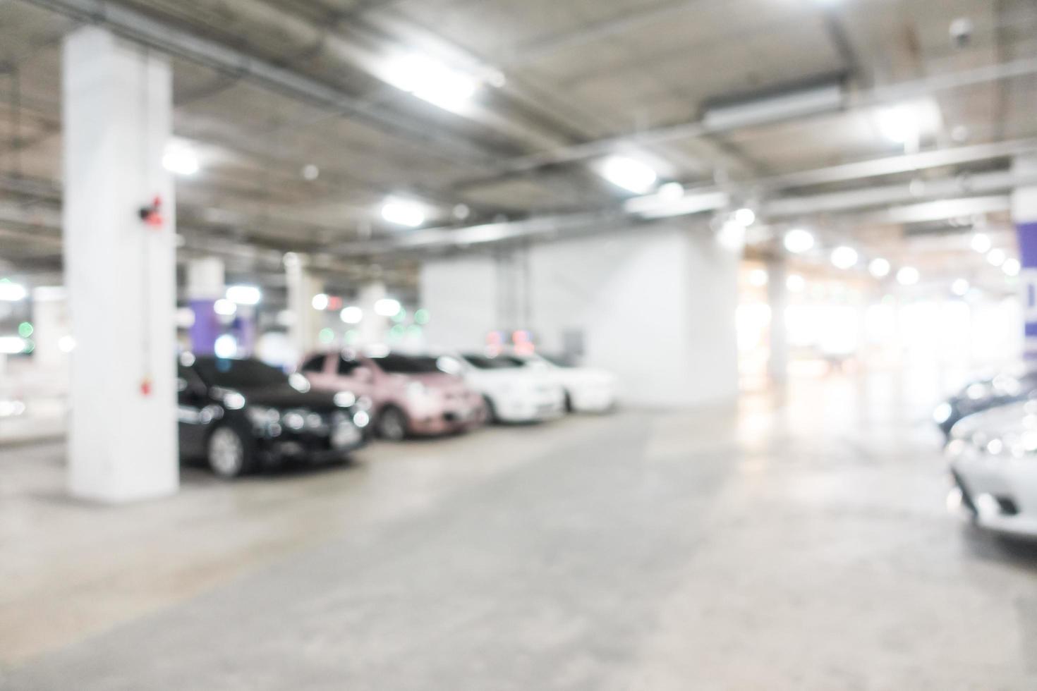 Defocused garage background photo