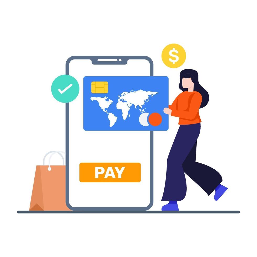 Online Banking and Payment Concept vector