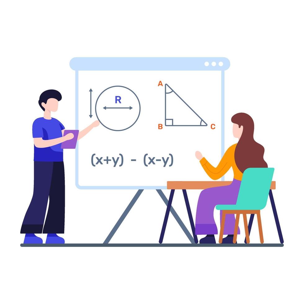 aula y concepto de aprendizaje vector