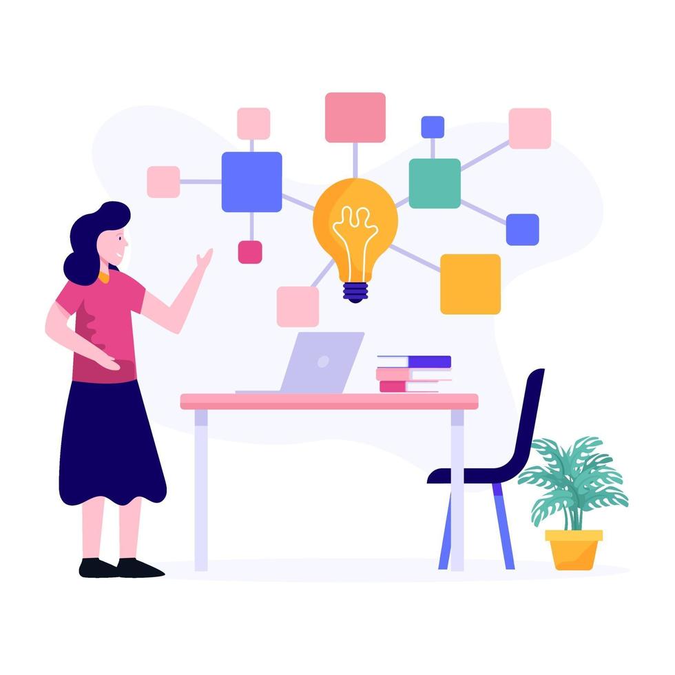 Brainstorming in Business Concept vector