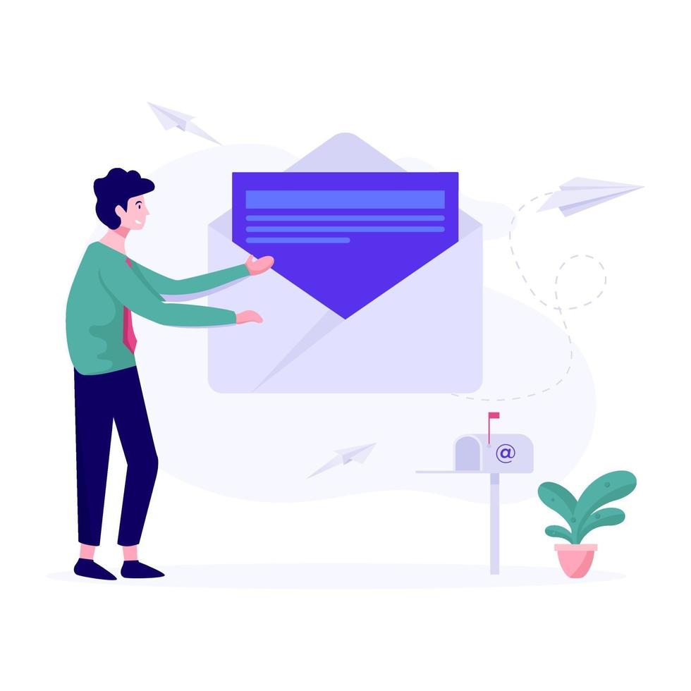 Email Marketing Campaigns Concept vector