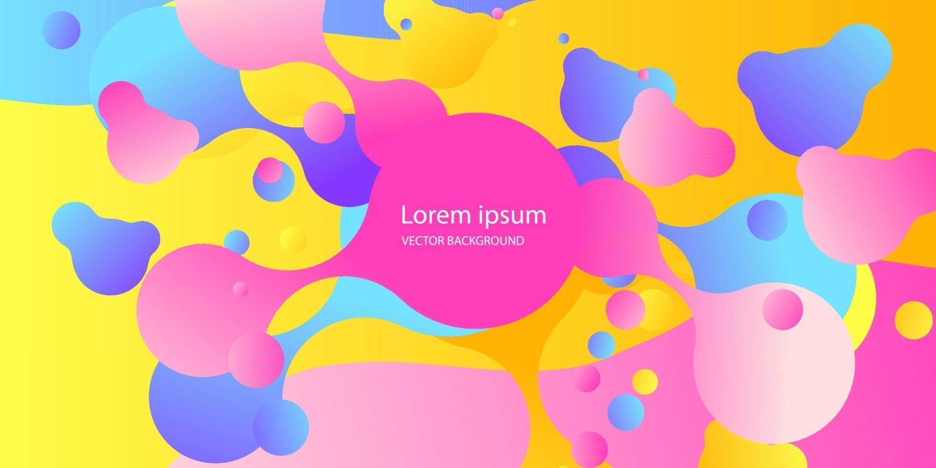 Abstract form of fluid. Liquid design. Liquid dynamic background for web sites, landing page or business presentation. vector