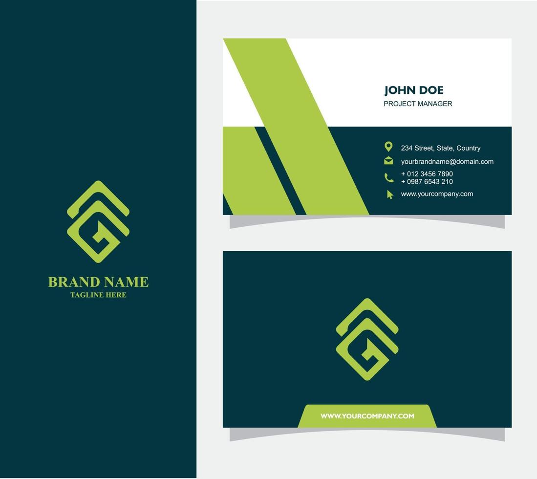Bussiness Card with Logo G Vector, Eps 10 vector
