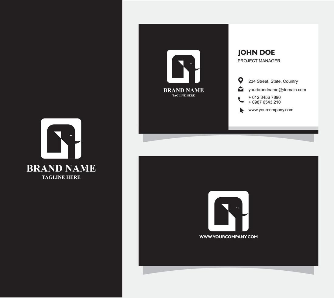 Bussiness Card with Logo Elephant Vector, Eps 10 vector