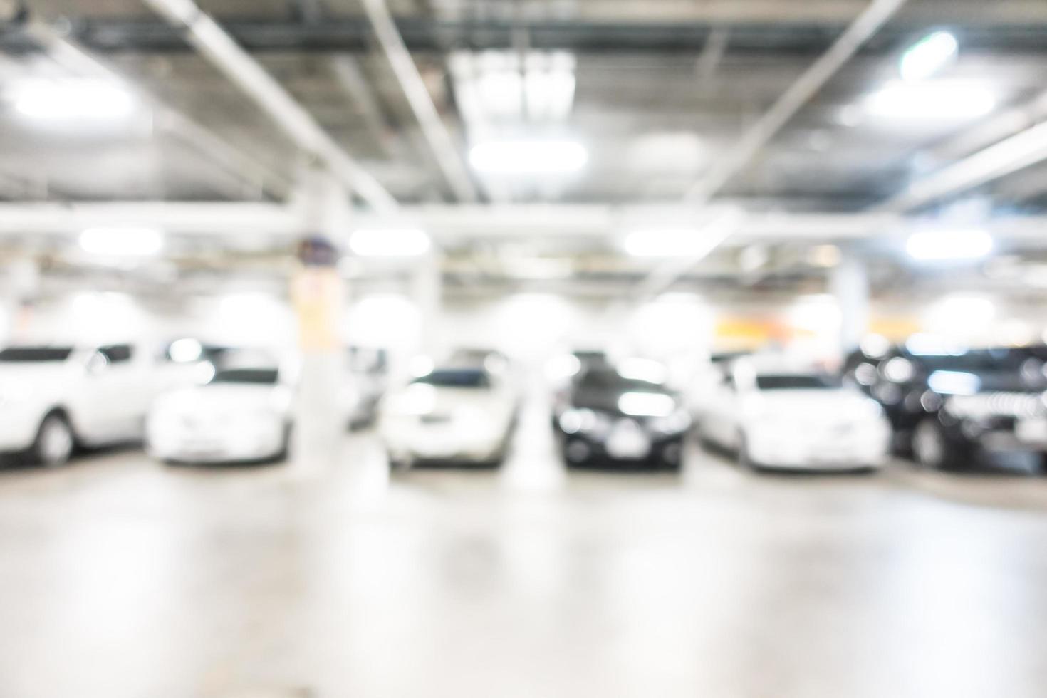 Abstract defocused garage background photo