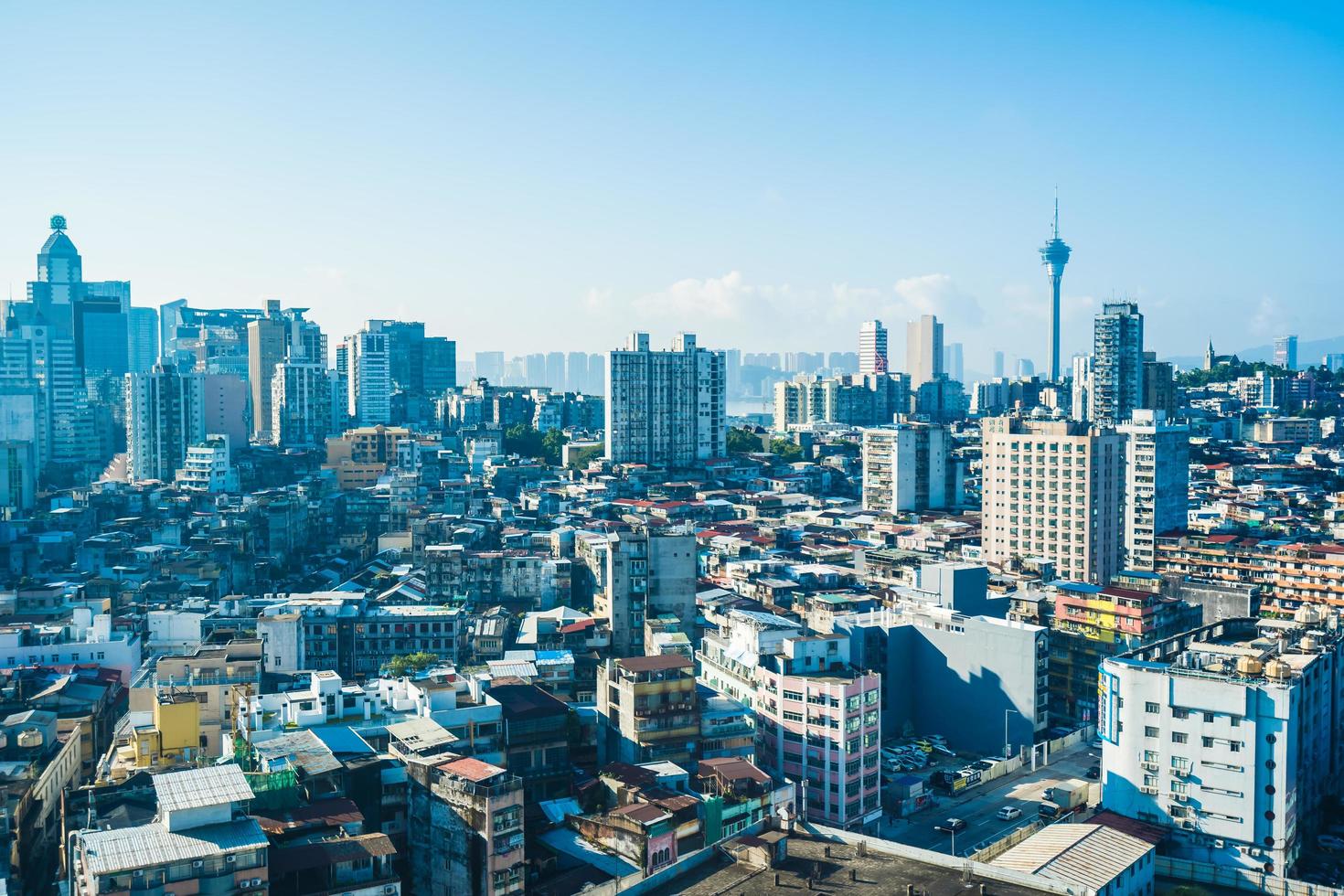 Cityscape of Macau city, China photo