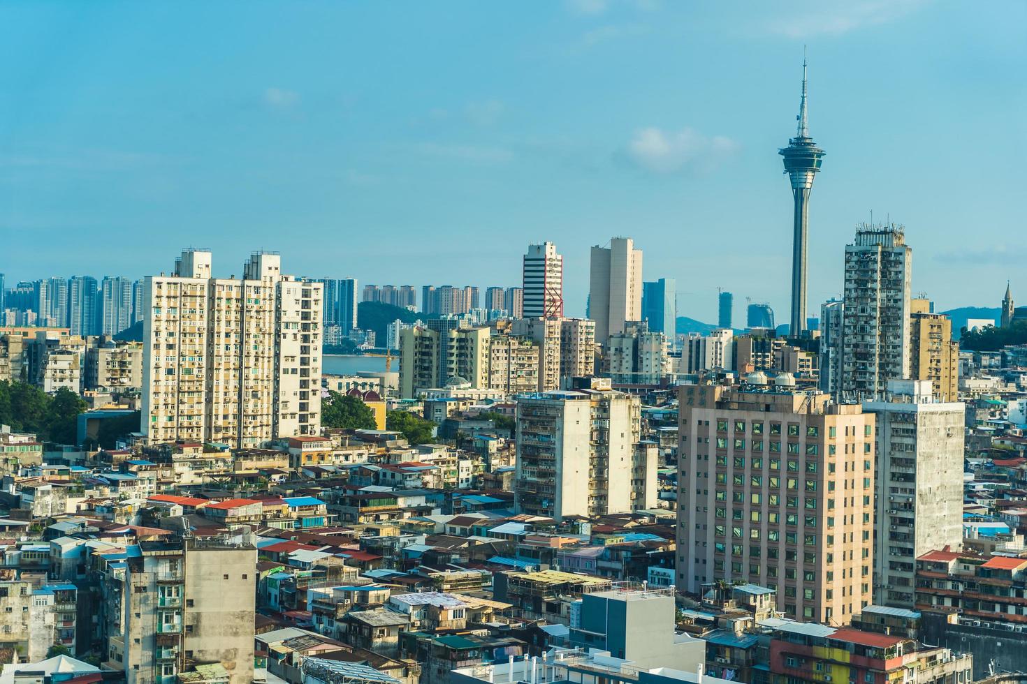 Cityscape of Macau city, China photo