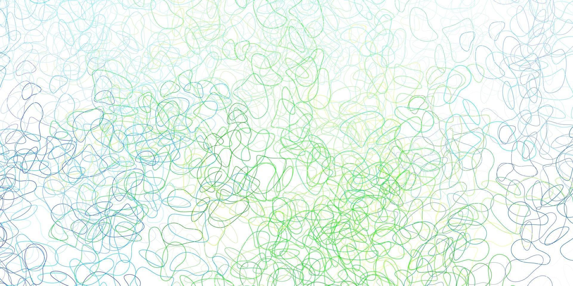 Light blue, green vector texture with memphis shapes.