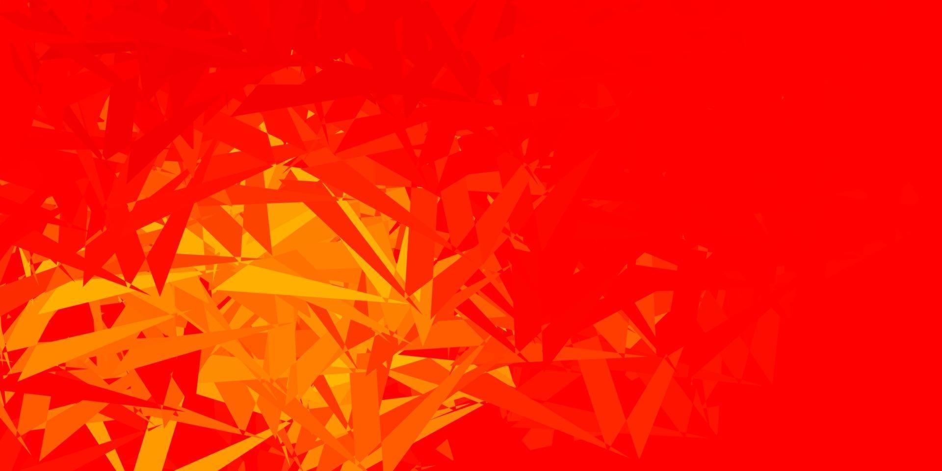 Light red, yellow vector layout with triangle forms.