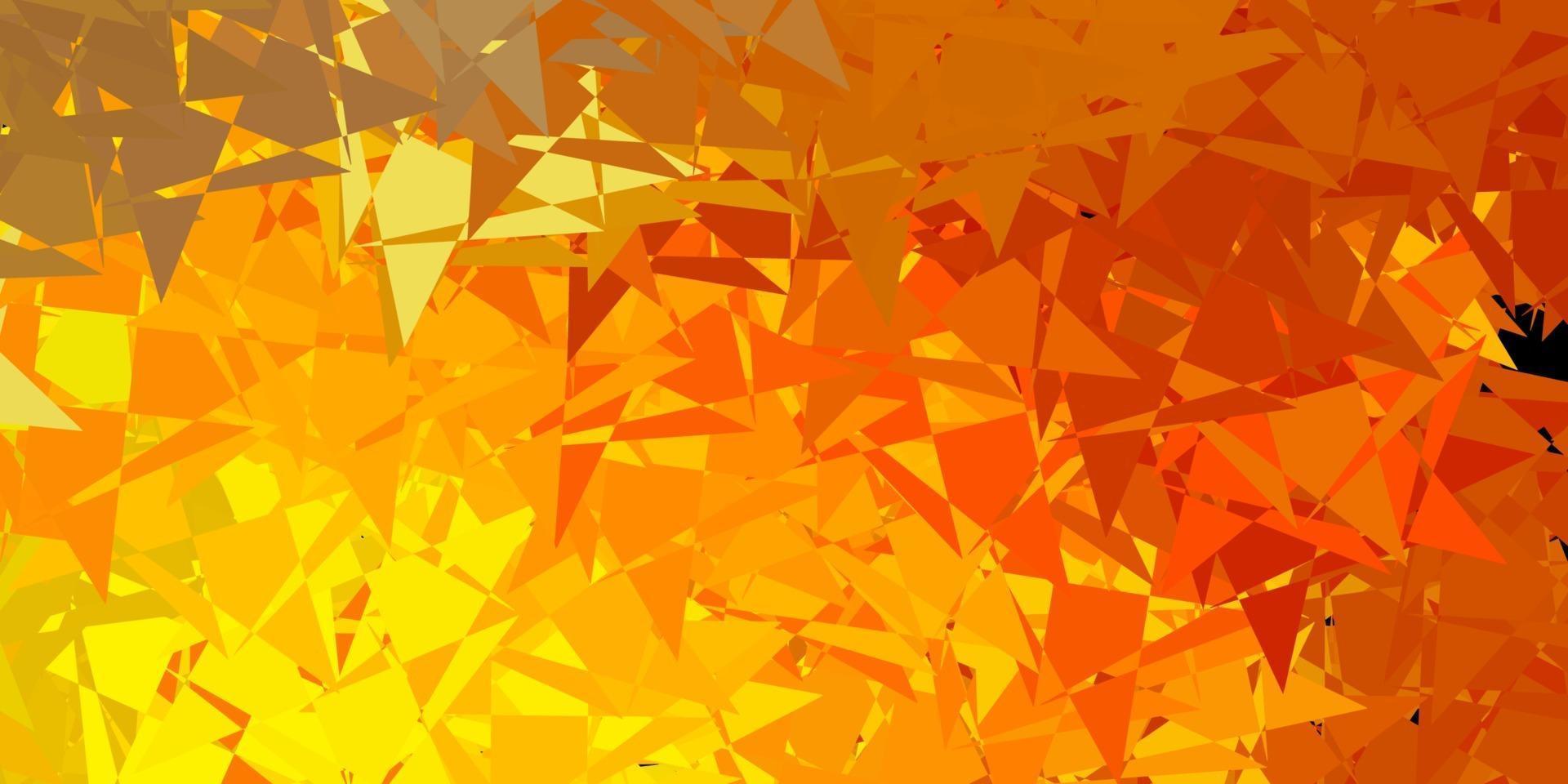 Dark yellow vector pattern with polygonal shapes.