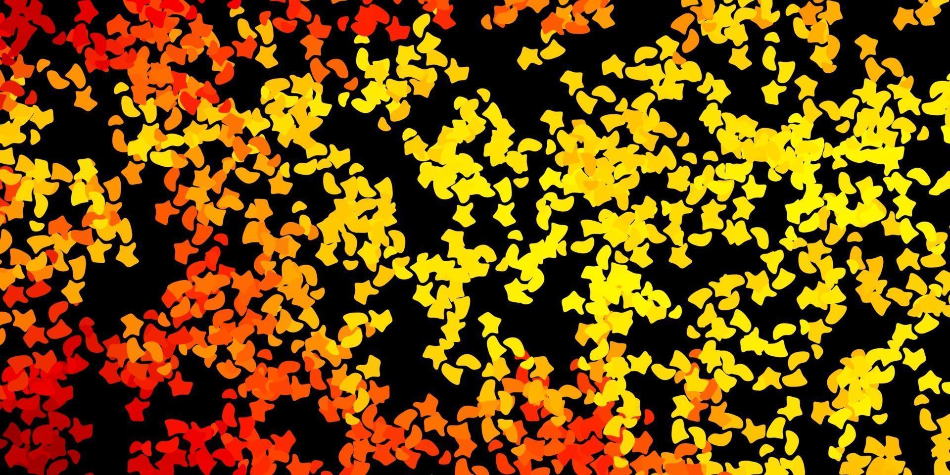 Dark yellow vector template with abstract forms.