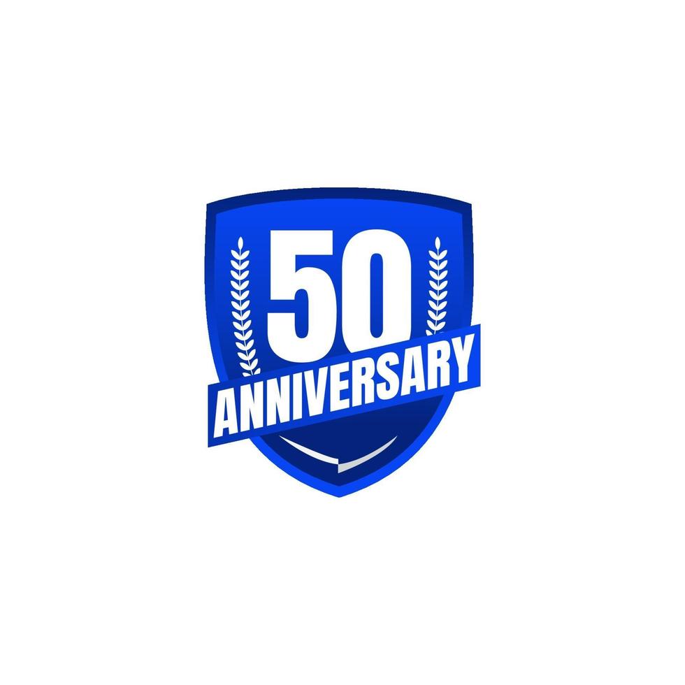 50 Years Anniversary Celebration Vector Template Design Illustration