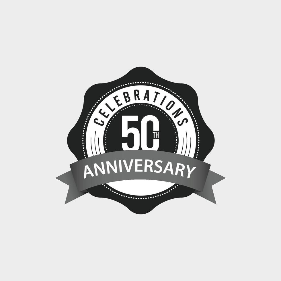 50 Th Anniversary Celebrations Vector Template Design Illustration