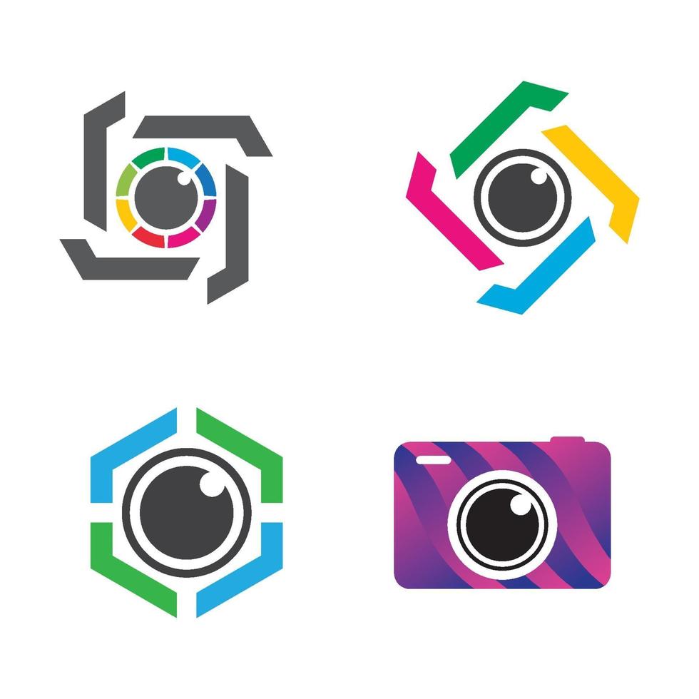 Camera logo images vector