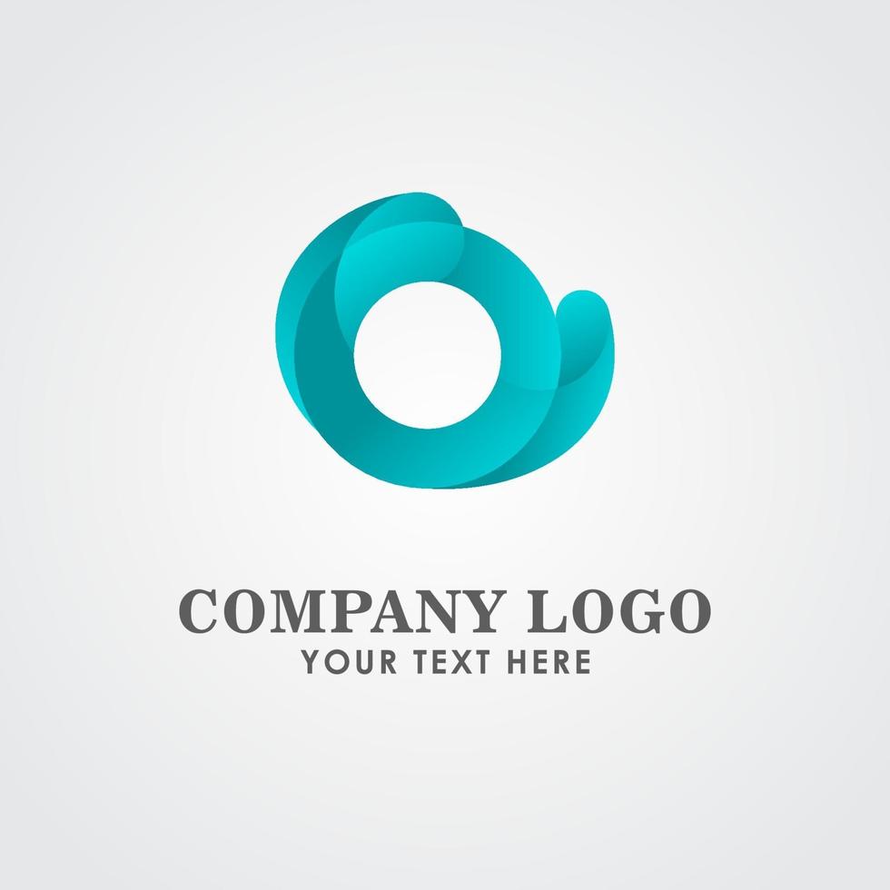 Company Logo Full Color Vector Template Design Illustration