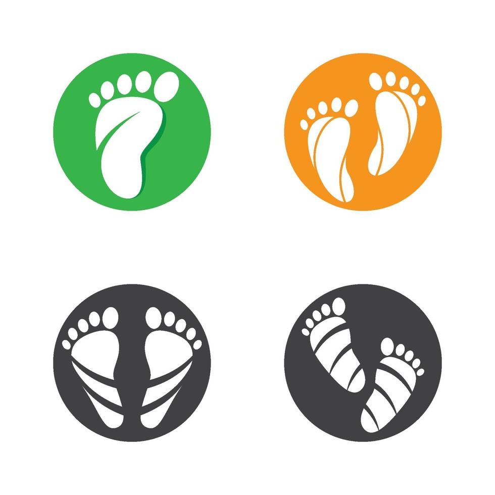 Foot care logo images vector