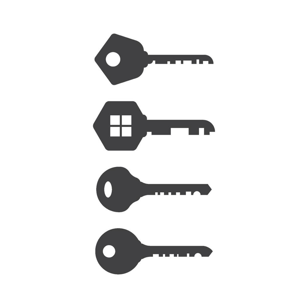 House key logo design vector