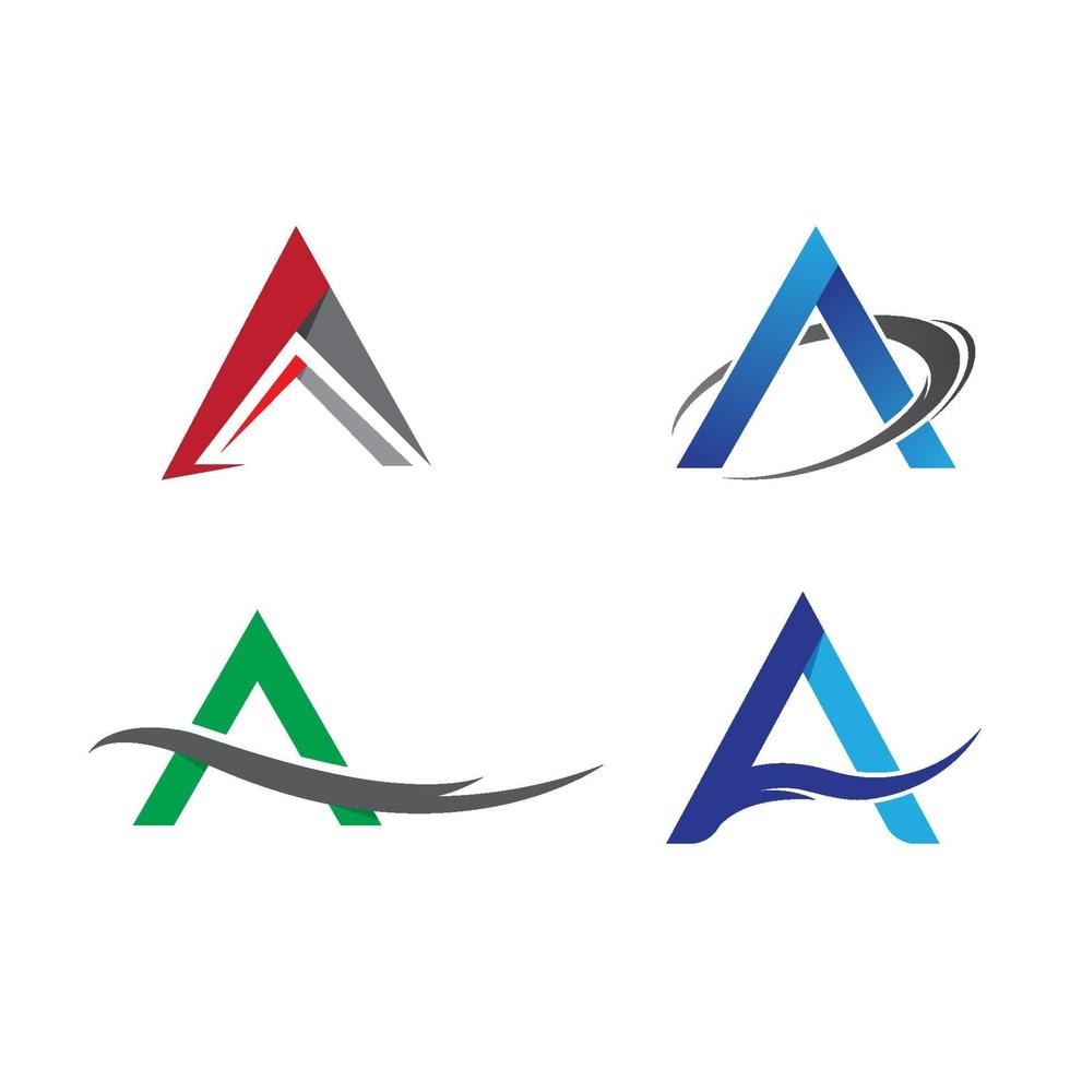 Letter a logo images vector