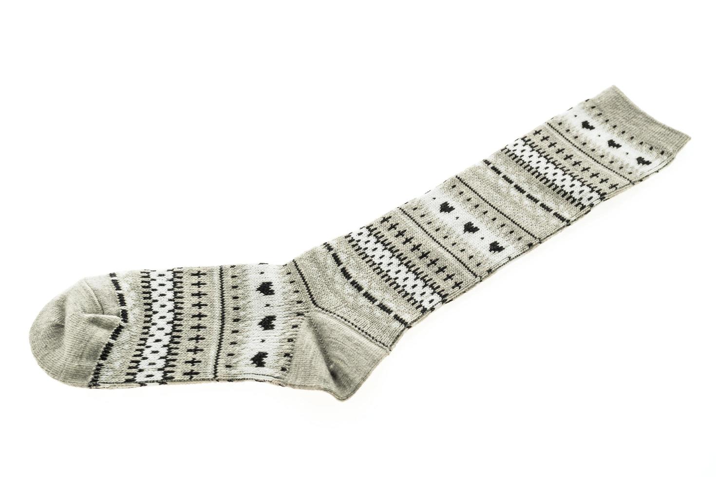 Socks on white background photo