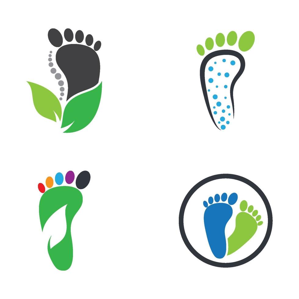 Foot care logo images vector