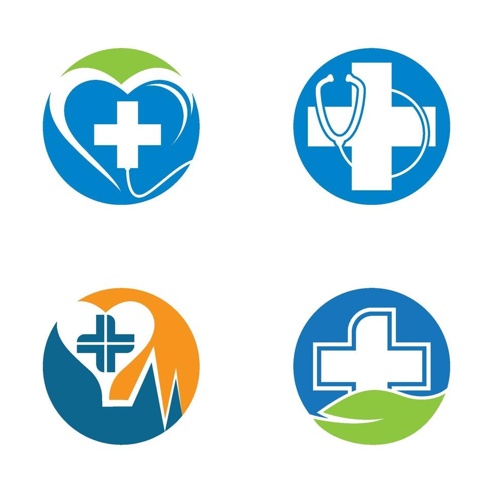Medical care logo images vector