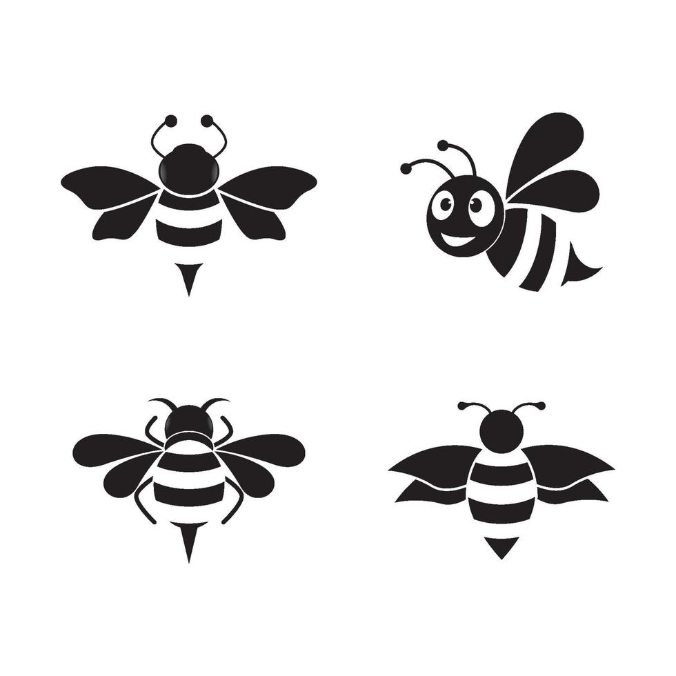 Bee logo images vector