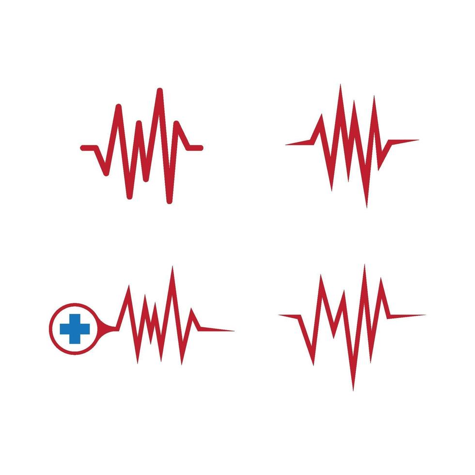 imágenes de pulso logo vector