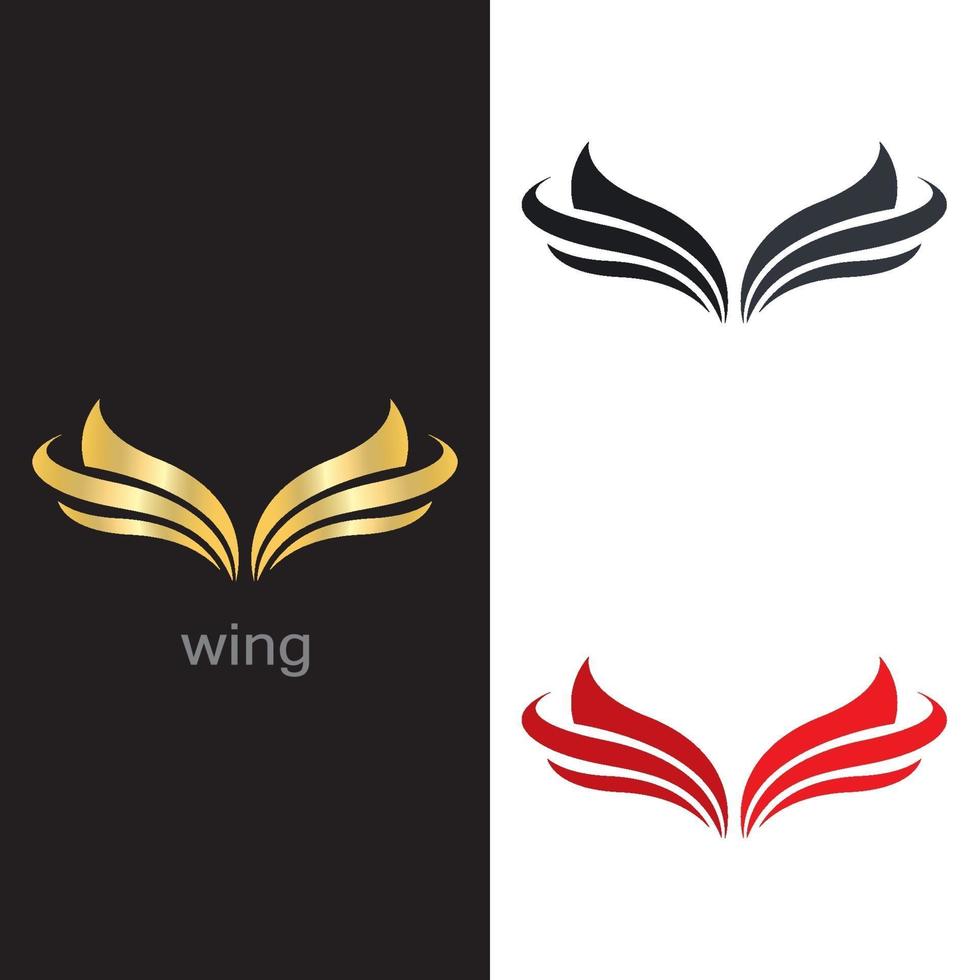 Wing logo images vector